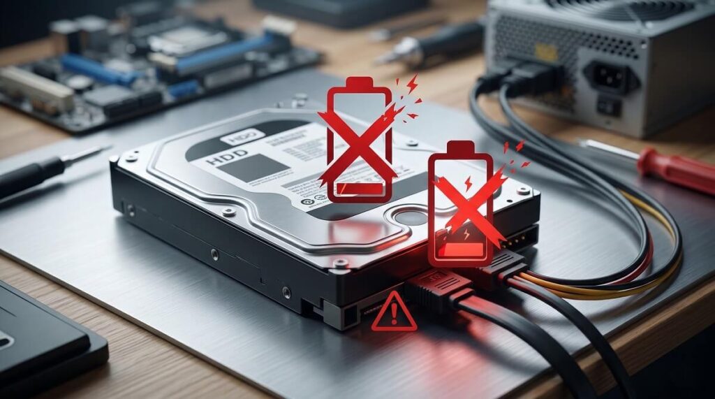 Hdd not getting enough power