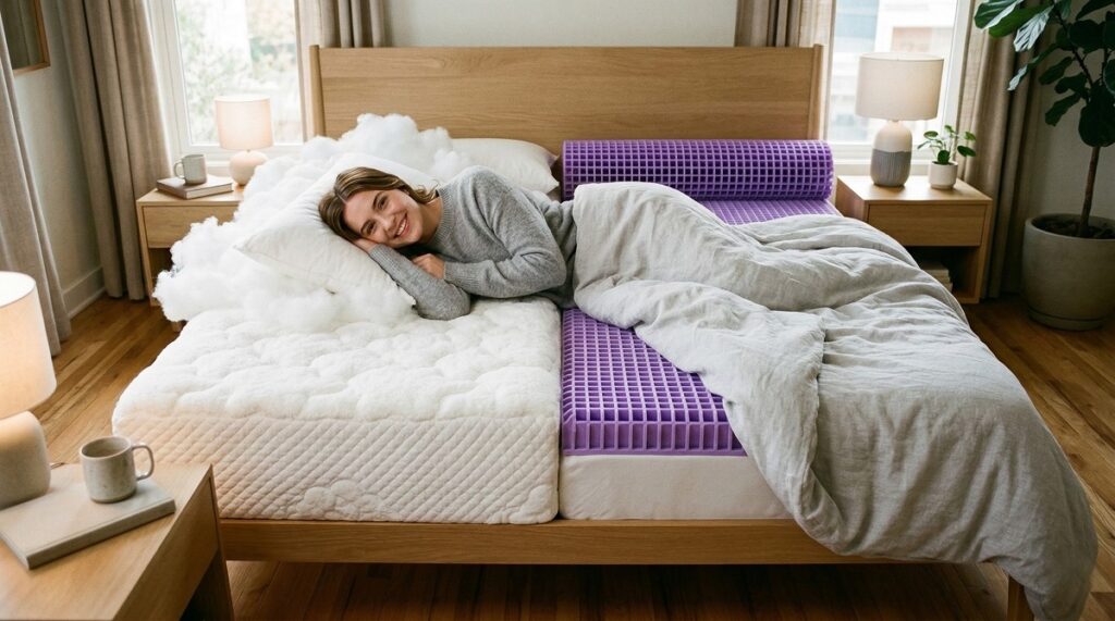 Puffy mattress vs purple mattress