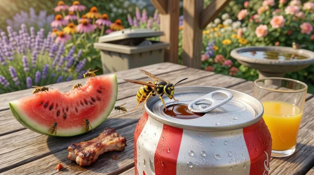 What attracts wasps?