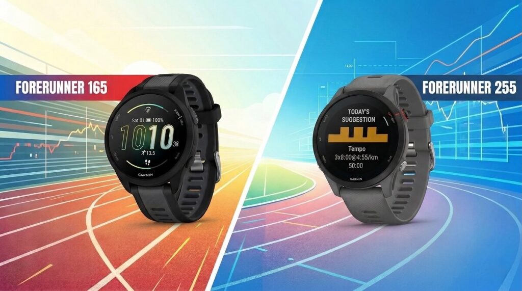 Garmin Forerunner 165 vs 255 Garmin Forerunner 165 vs 255