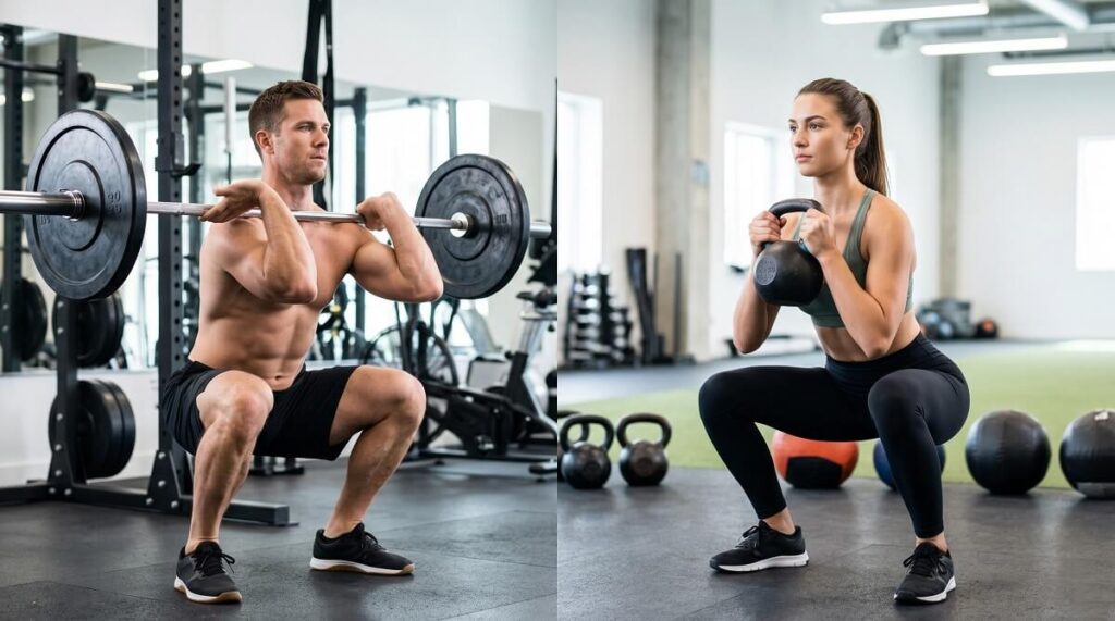 Front Squat vs Goblet Squat