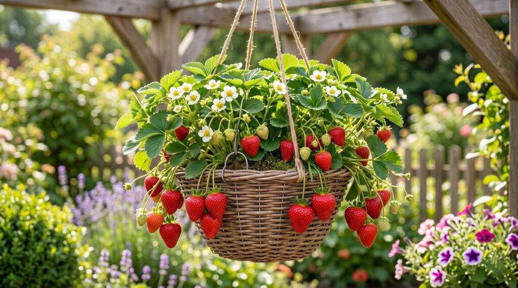 Growing Strawberries In Hanging Containers