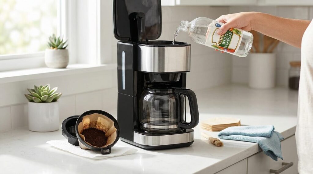 How To Clean A Coffee Maker With Vinegar