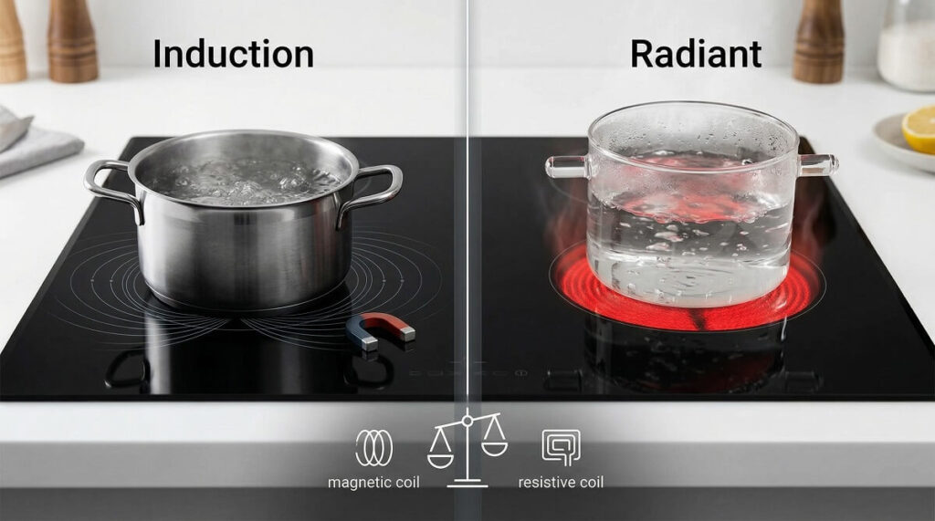 Induction vs Radiant Cooktop